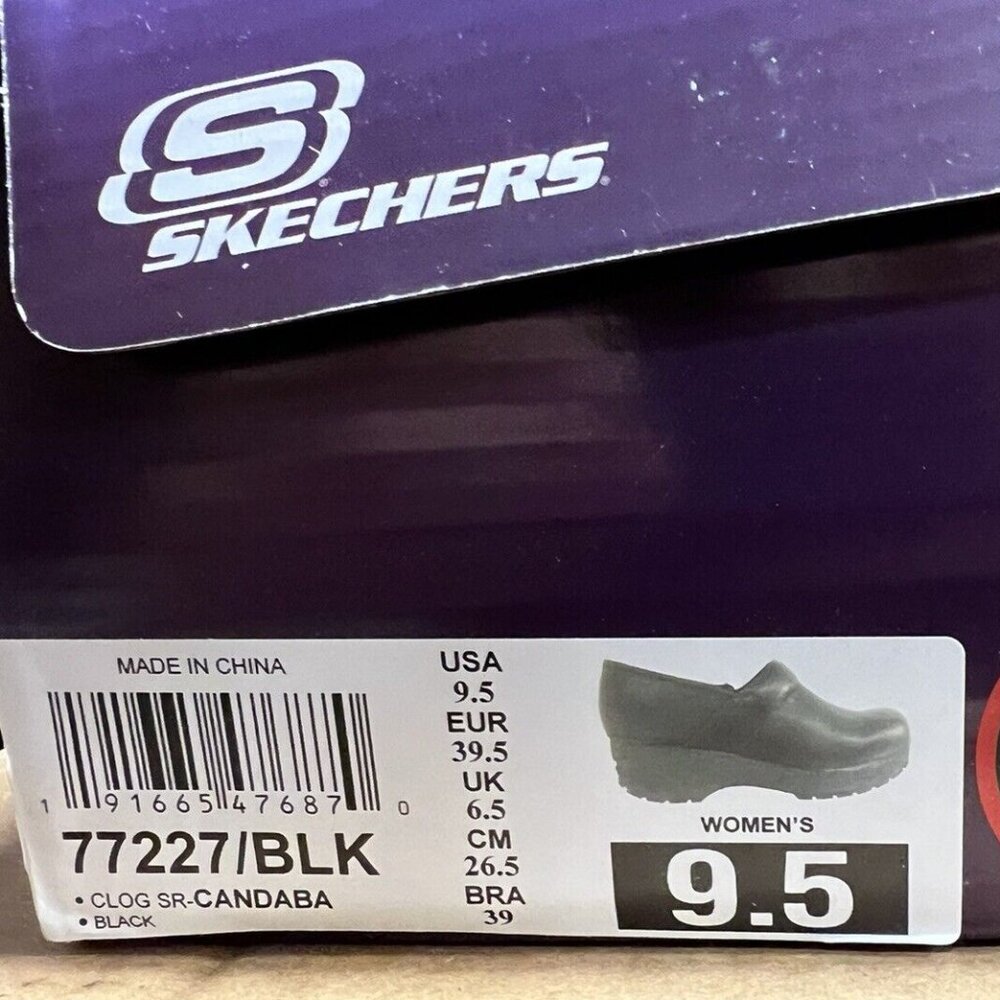 Skechers Women's Candaba Clog SR Slip On Black, Size 9.5 M - Picture 6 of 6